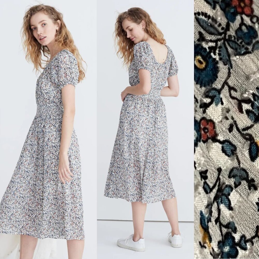 Floral Print Midi Dress